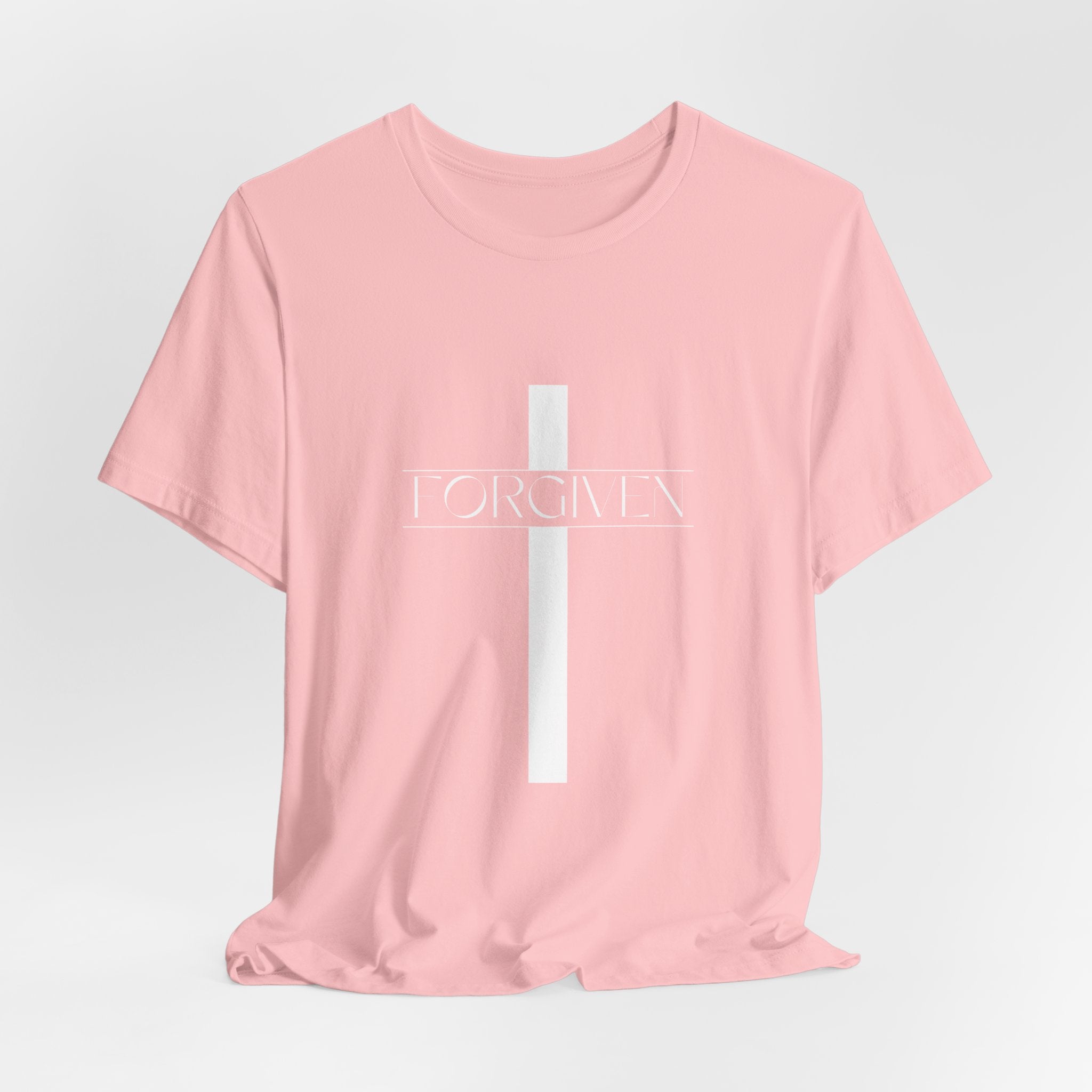 FORGIVEN T-Shirt, Unisex Tee Shirt, Religious Graphic Top, Christian Apparel, Faith-Based Gift Idea, Christian Tee, Gifts for her,