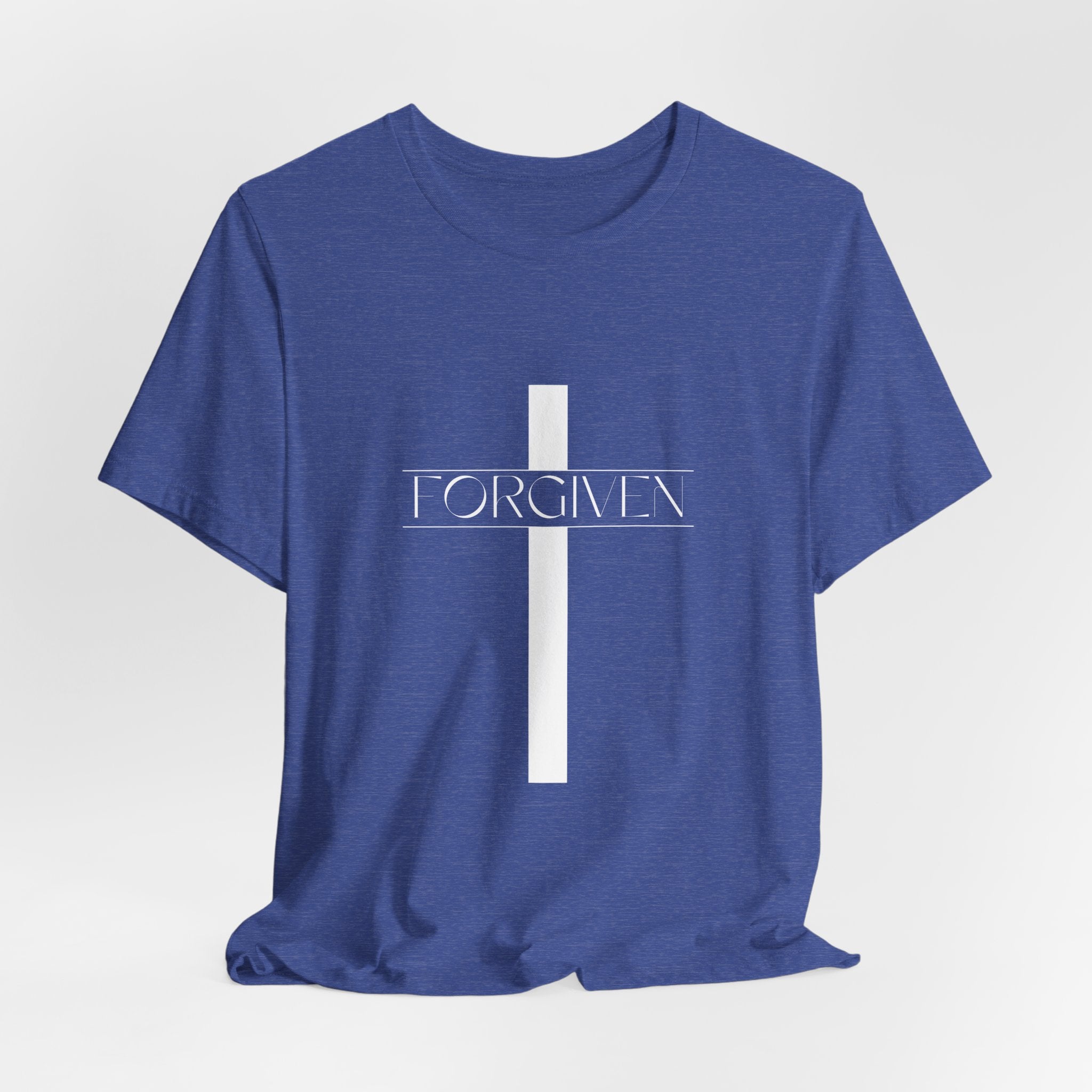 FORGIVEN T-Shirt, Unisex Tee Shirt, Religious Graphic Top, Christian Apparel, Faith-Based Gift Idea, Christian Tee, Gifts for her,