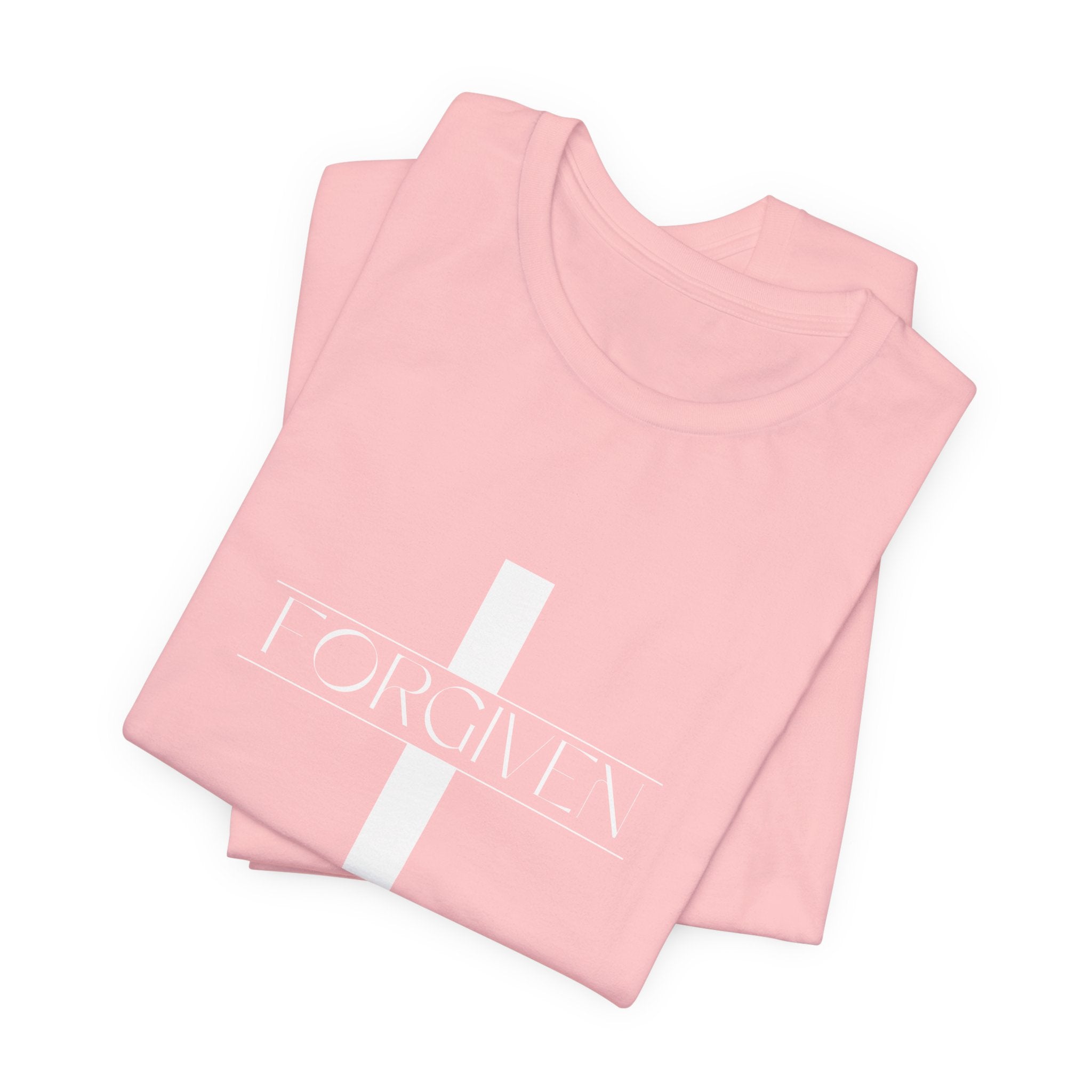 FORGIVEN T-Shirt, Unisex Tee Shirt, Religious Graphic Top, Christian Apparel, Faith-Based Gift Idea, Christian Tee, Gifts for her,