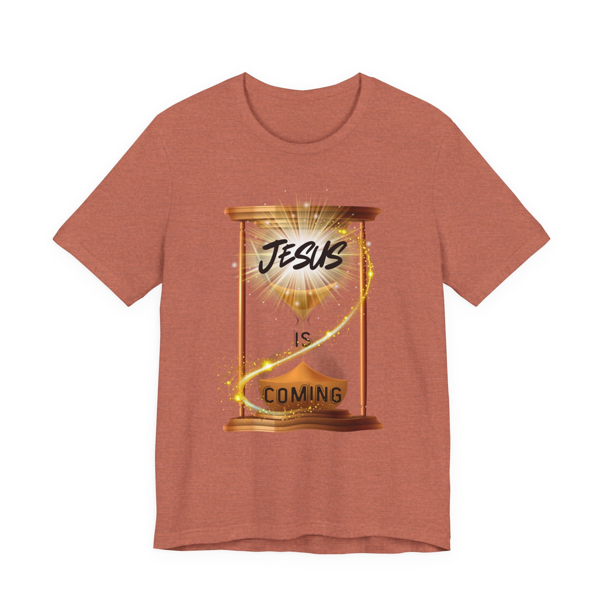 Jesus is Coming Unisex Tee, Faith T-Shirt, Christian Apparel, Religious Gift, Inspirational Shirt, Religious Tee, Seasonal Gifts,