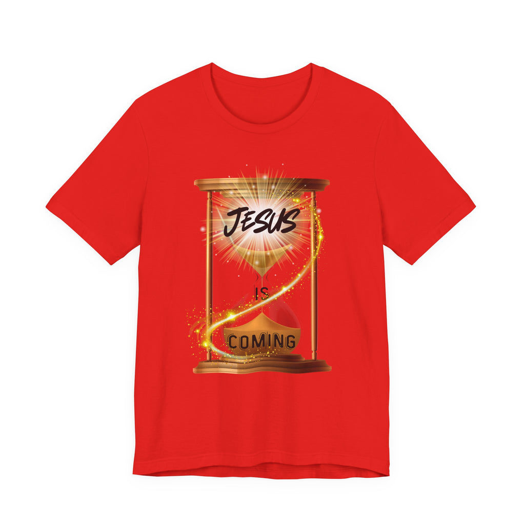 Jesus is Coming Unisex Tee, Faith T-Shirt, Christian Apparel, Religious Gift, Inspirational Shirt, Religious Tee, Seasonal Gifts,