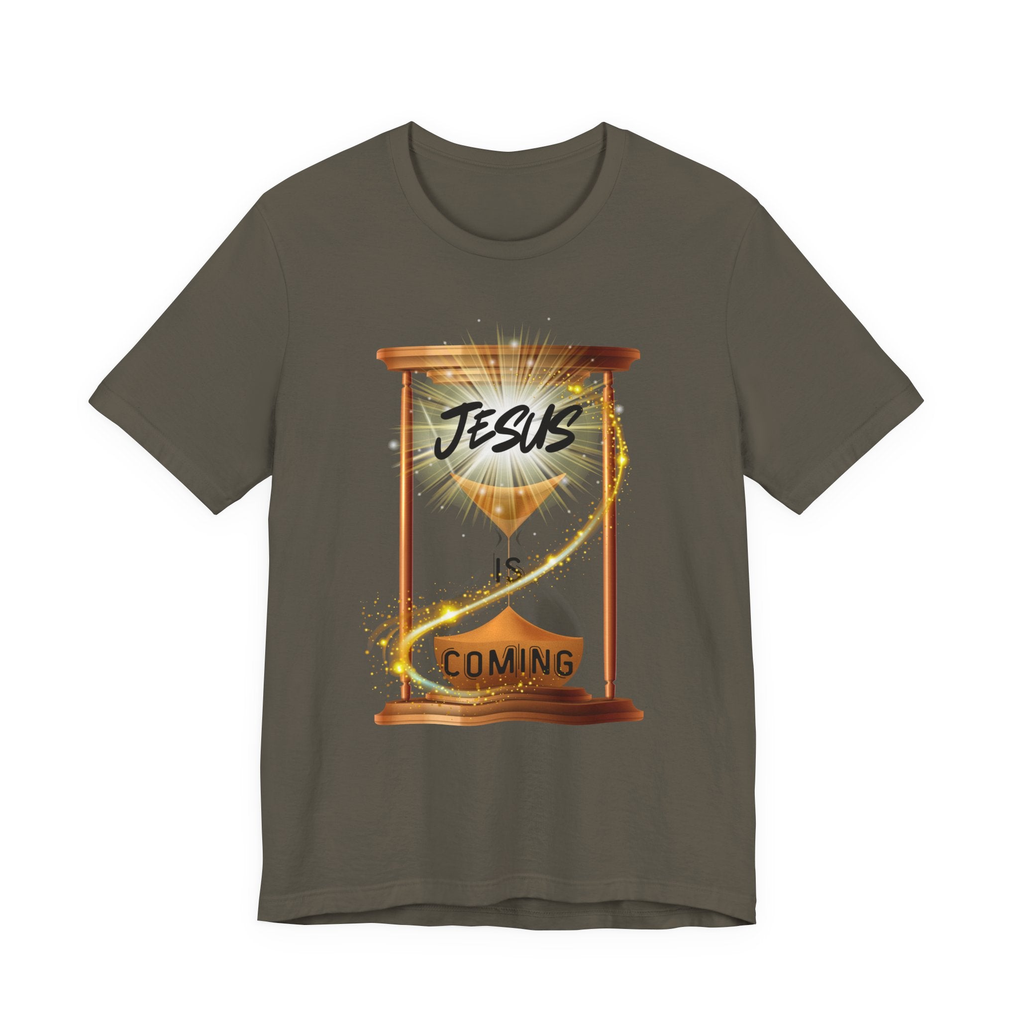 Jesus is Coming Unisex Tee, Faith T-Shirt, Christian Apparel, Religious Gift, Inspirational Shirt, Religious Tee, Seasonal Gifts,