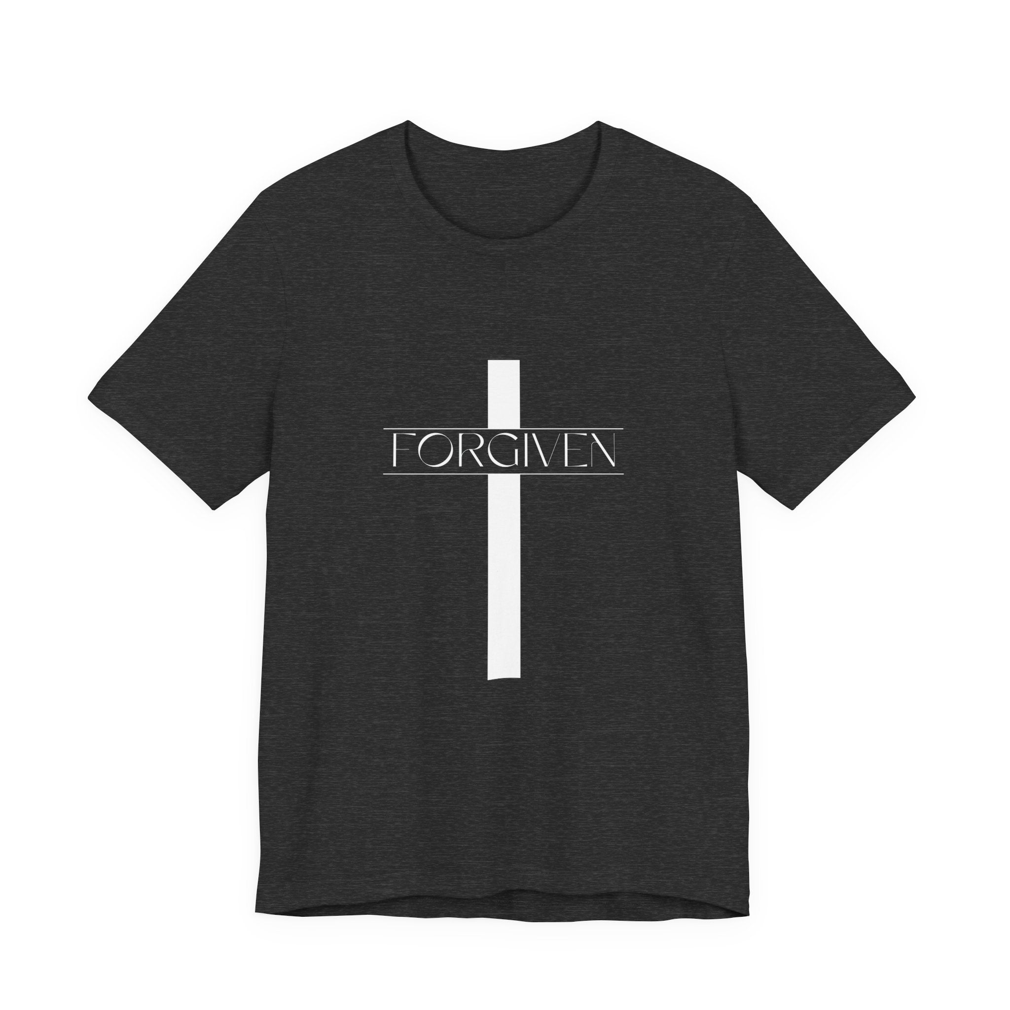 FORGIVEN T-Shirt, Unisex Tee Shirt, Religious Graphic Top, Christian Apparel, Faith-Based Gift Idea, Christian Tee, Gifts for her,