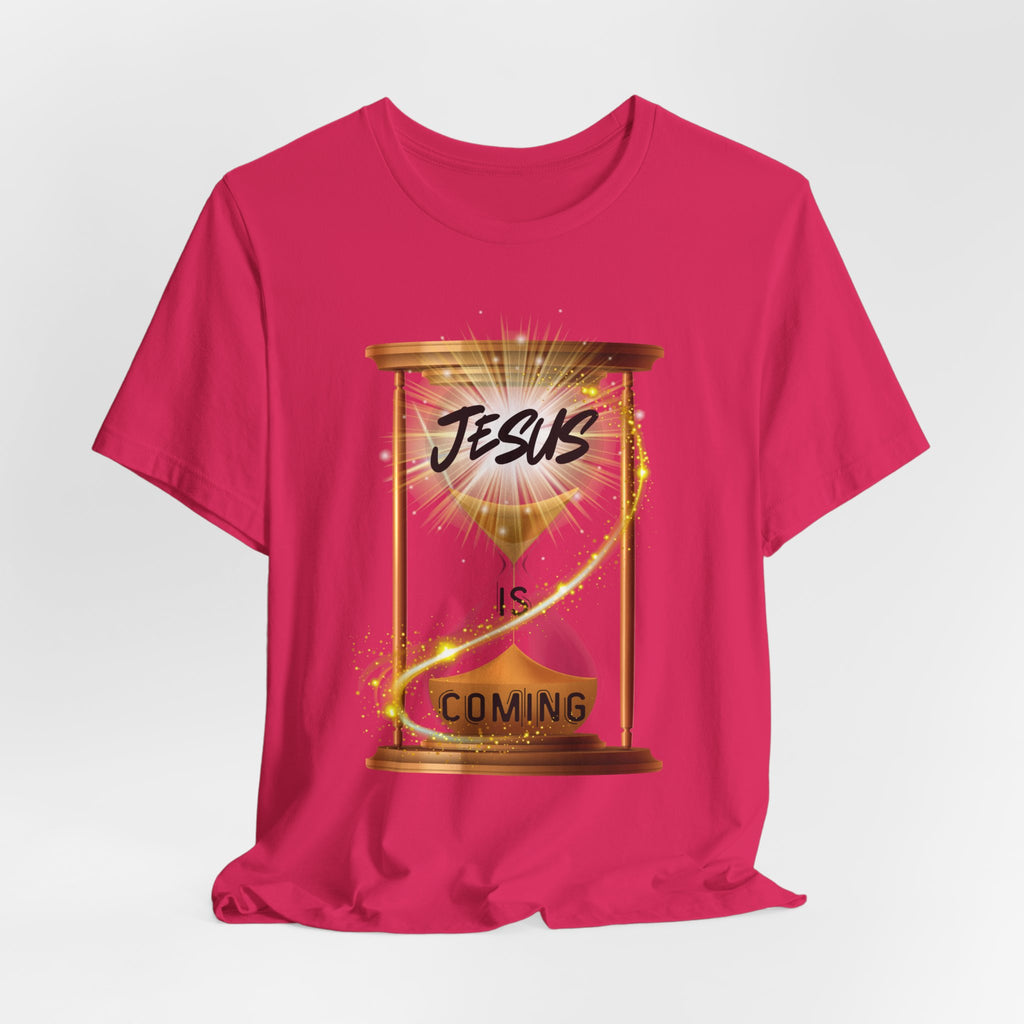 Jesus is Coming Unisex Tee, Faith T-Shirt, Christian Apparel, Religious Gift, Inspirational Shirt, Religious Tee, Seasonal Gifts,
