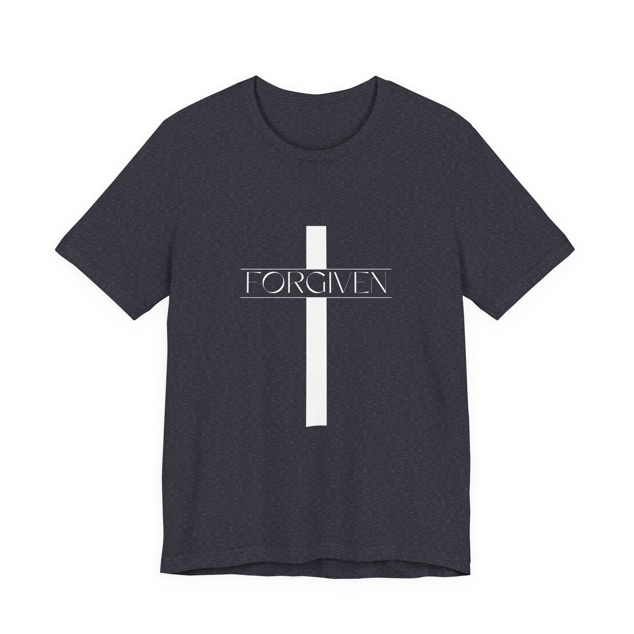 FORGIVEN T-Shirt, Unisex Tee Shirt, Religious Graphic Top, Christian Apparel, Faith-Based Gift Idea, Christian Tee, Gifts for her,