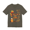 Christian Fall Tee, Fall Christian Shirt, Autumn Jesus Tshirt, Thanksgiving Religious Top, Unisex Jersey Short Sleeve Tee
