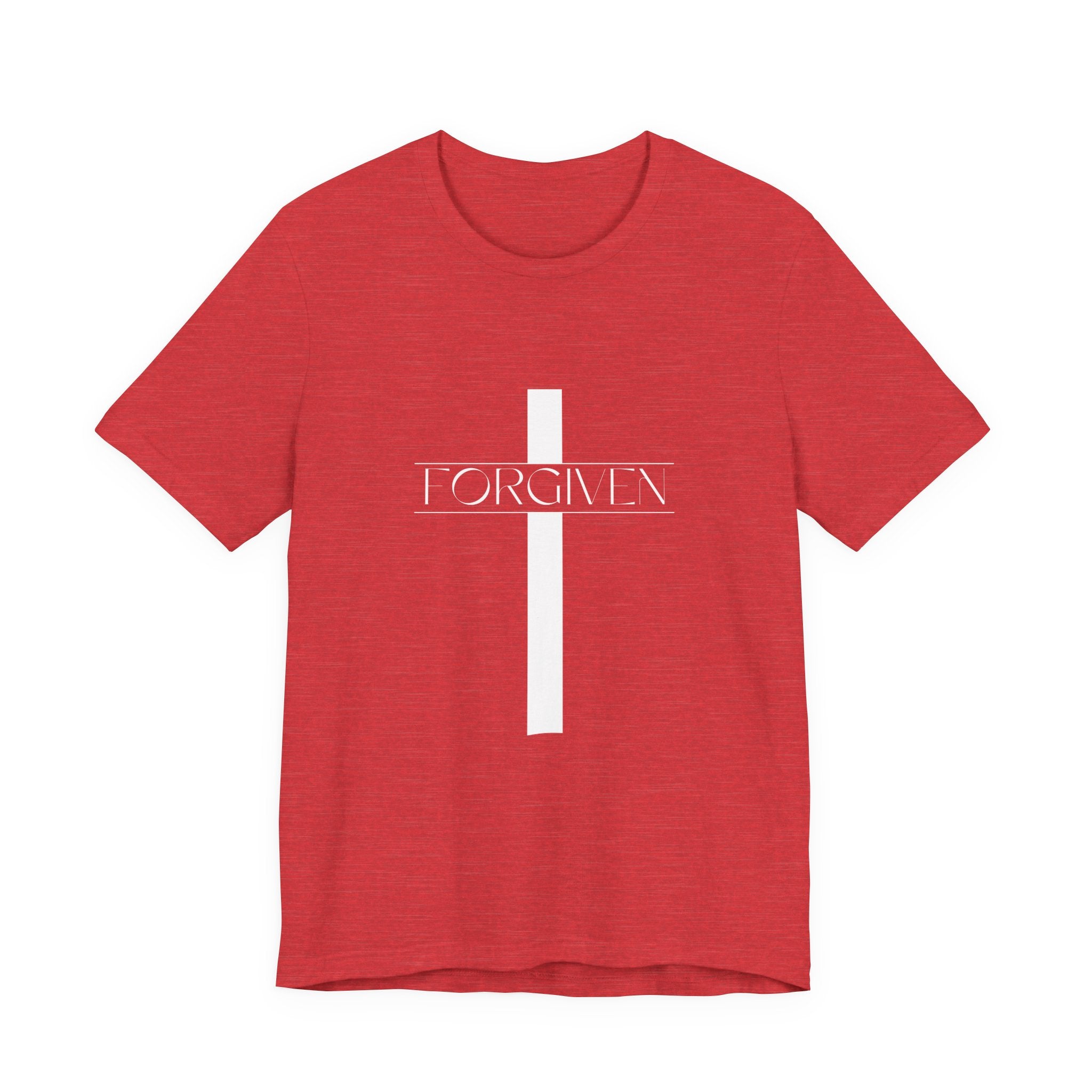 FORGIVEN T-Shirt, Unisex Tee Shirt, Religious Graphic Top, Christian Apparel, Faith-Based Gift Idea, Christian Tee, Gifts for her,