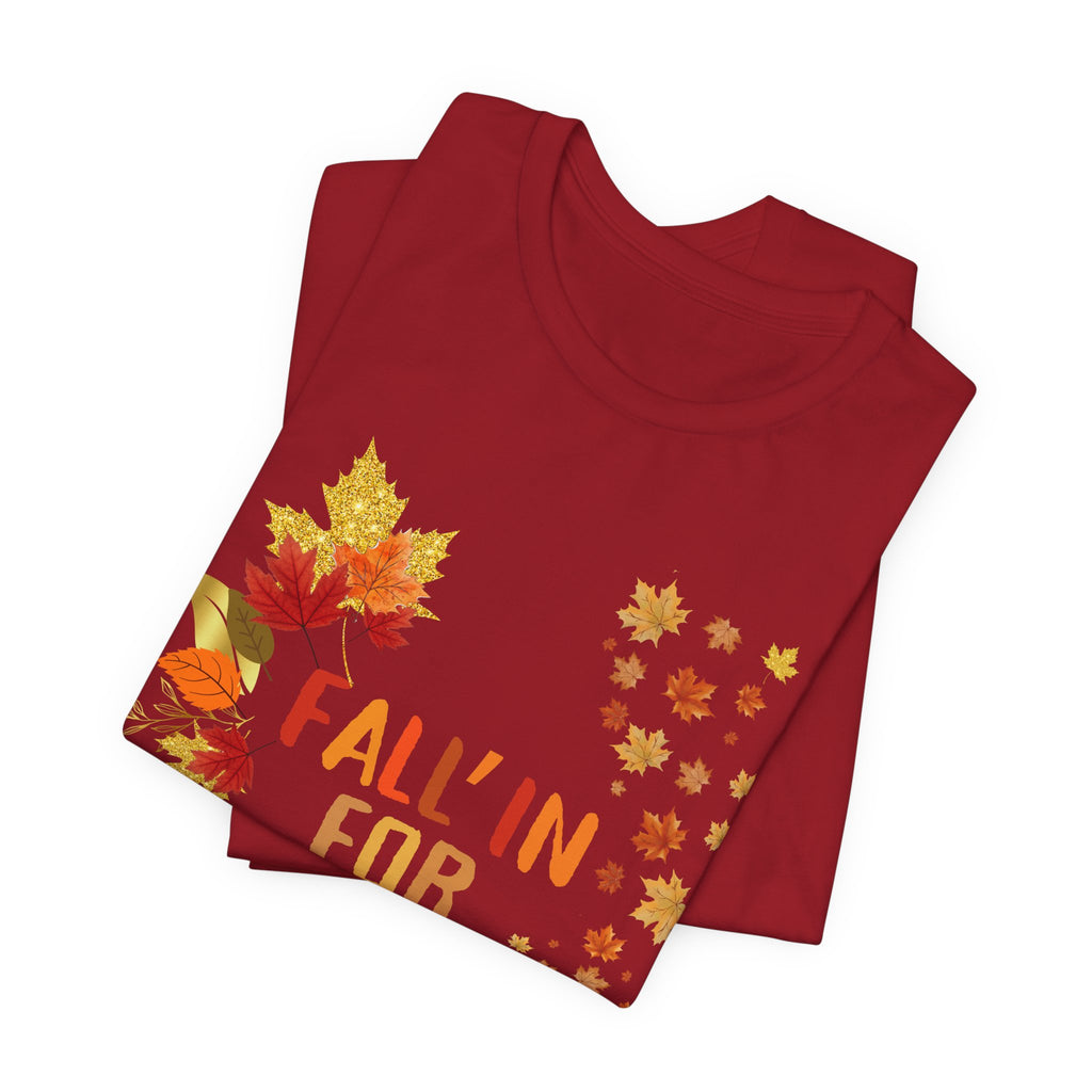 Christian Fall Tee, Fall Christian Shirt, Autumn Jesus Tshirt, Thanksgiving Religious Top, Unisex Jersey Short Sleeve Tee