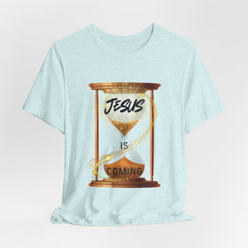 Jesus is Coming Unisex Tee, Faith T-Shirt, Christian Apparel, Religious Gift, Inspirational Shirt, Religious Tee, Seasonal Gifts,