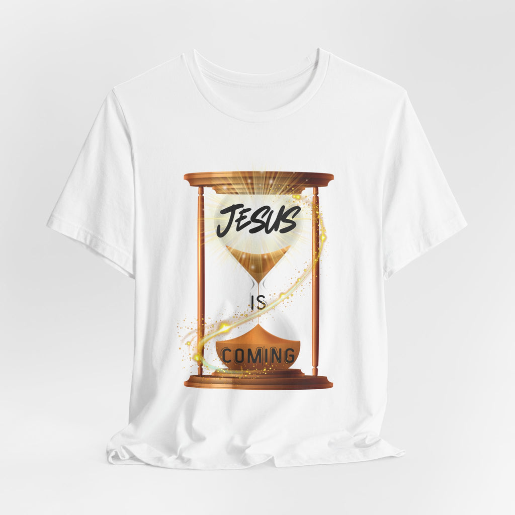 Jesus is Coming Unisex Tee, Faith T-Shirt, Christian Apparel, Religious Gift, Inspirational Shirt, Religious Tee, Seasonal Gifts,