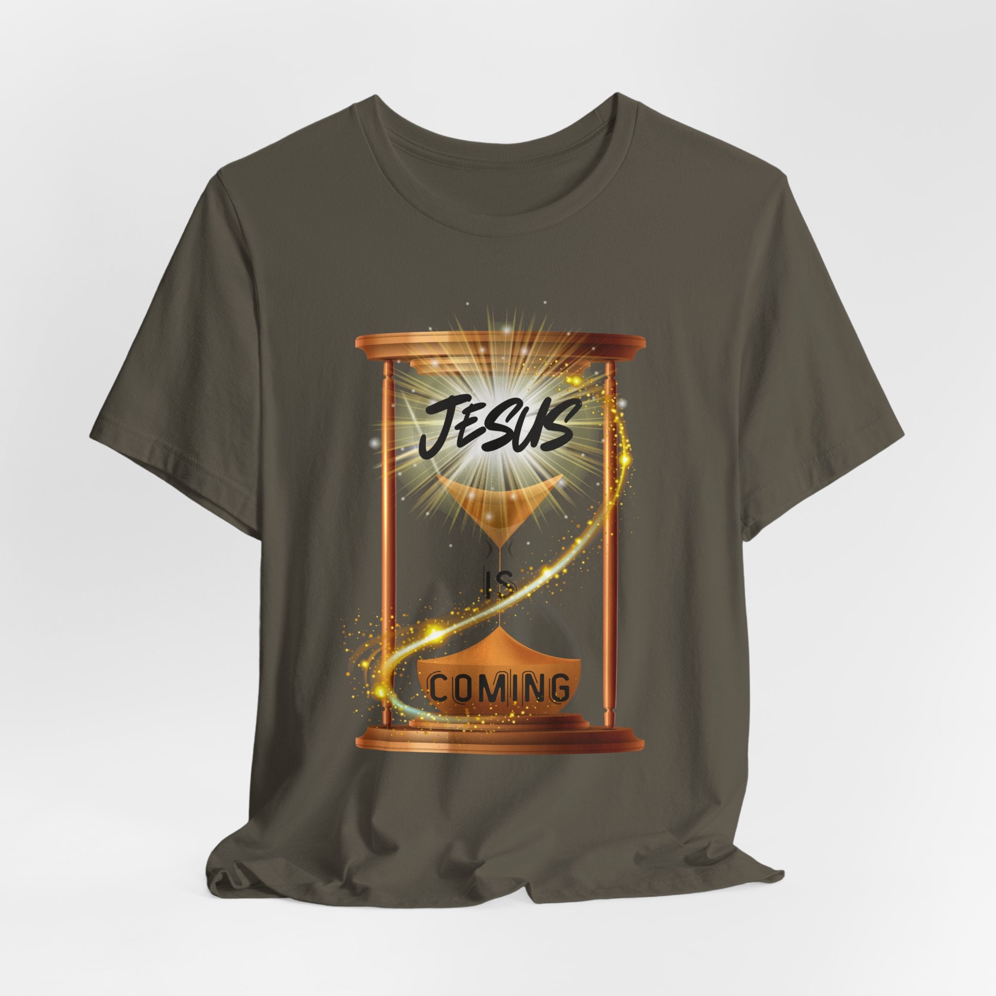 Jesus is Coming Unisex Tee, Faith T-Shirt, Christian Apparel, Religious Gift, Inspirational Shirt, Religious Tee, Seasonal Gifts,