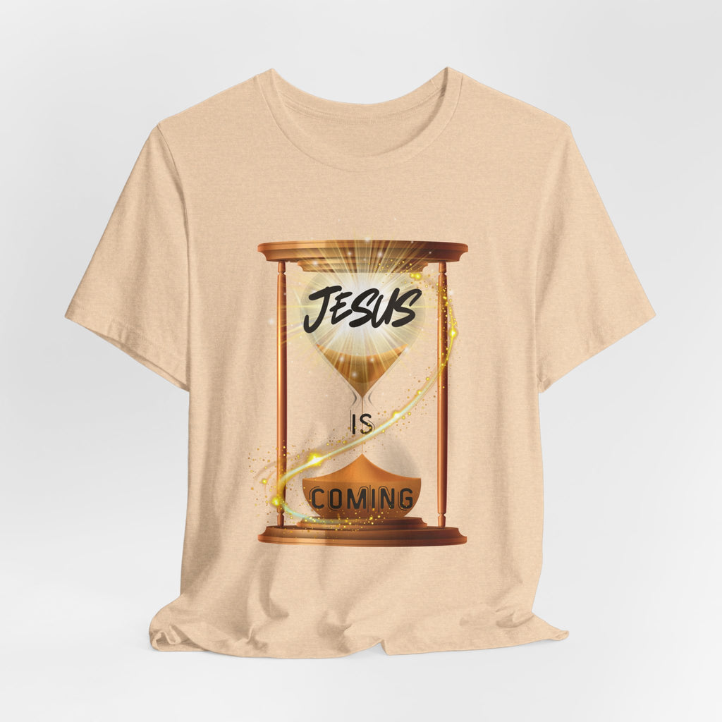 Jesus is Coming Unisex Tee, Faith T-Shirt, Christian Apparel, Religious Gift, Inspirational Shirt, Religious Tee, Seasonal Gifts,