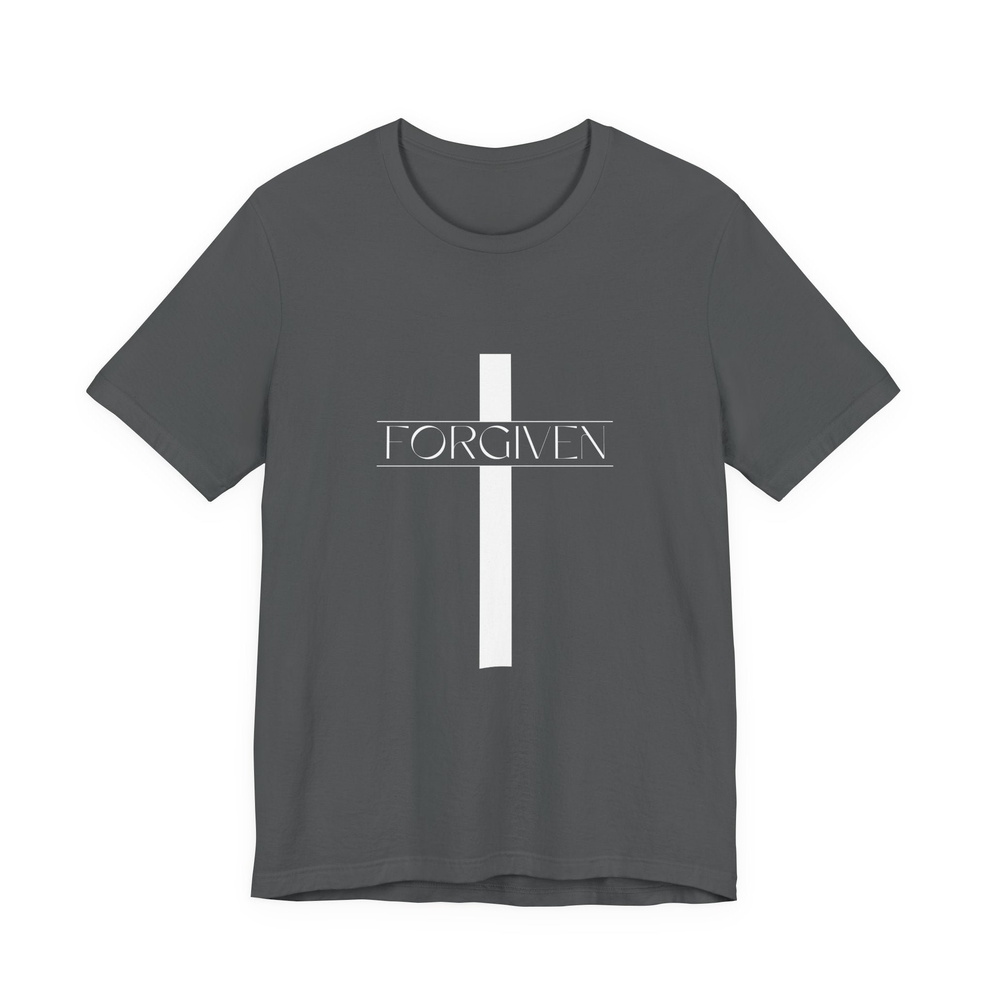 FORGIVEN T-Shirt, Unisex Tee Shirt, Religious Graphic Top, Christian Apparel, Faith-Based Gift Idea, Christian Tee, Gifts for her,