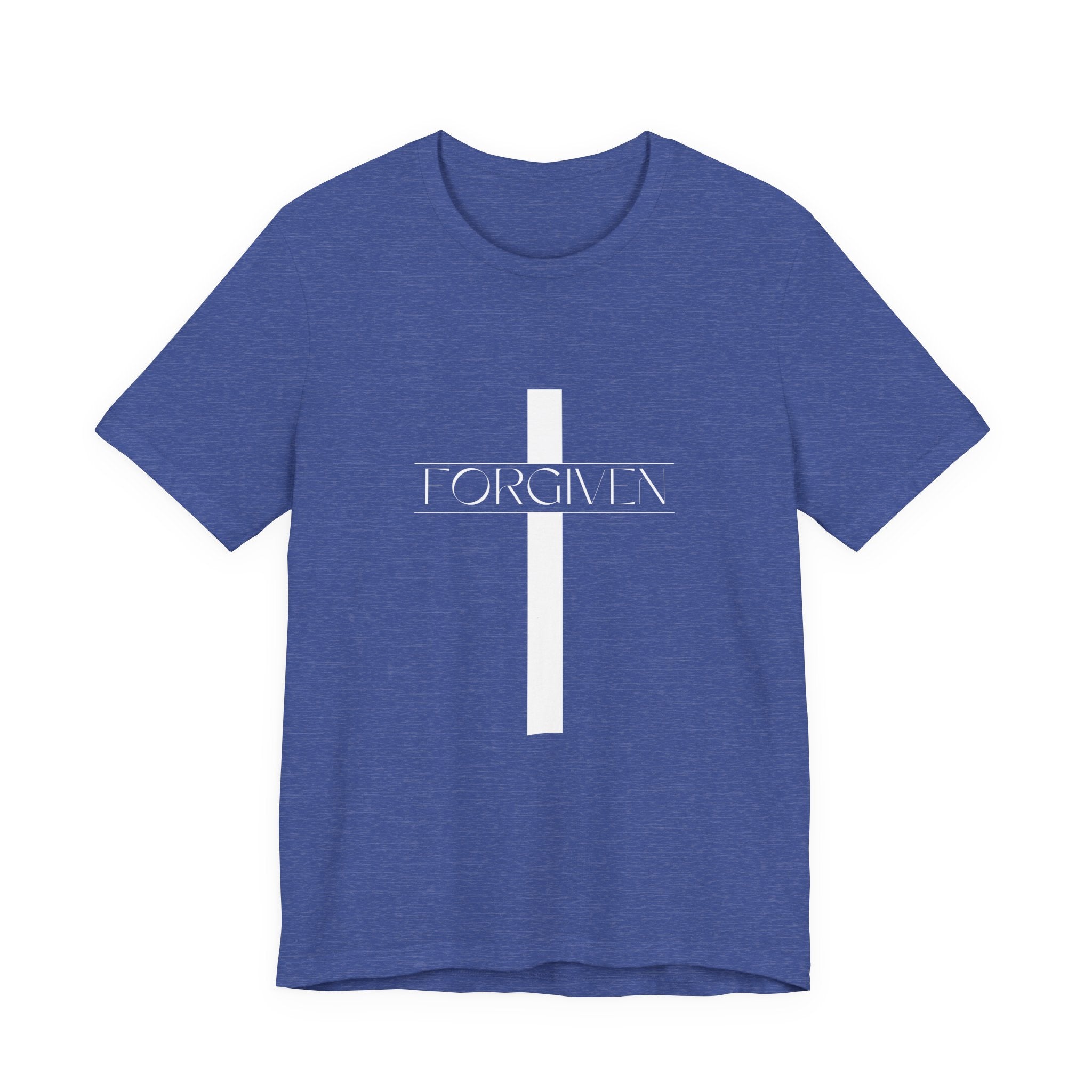 FORGIVEN T-Shirt, Unisex Tee Shirt, Religious Graphic Top, Christian Apparel, Faith-Based Gift Idea, Christian Tee, Gifts for her,