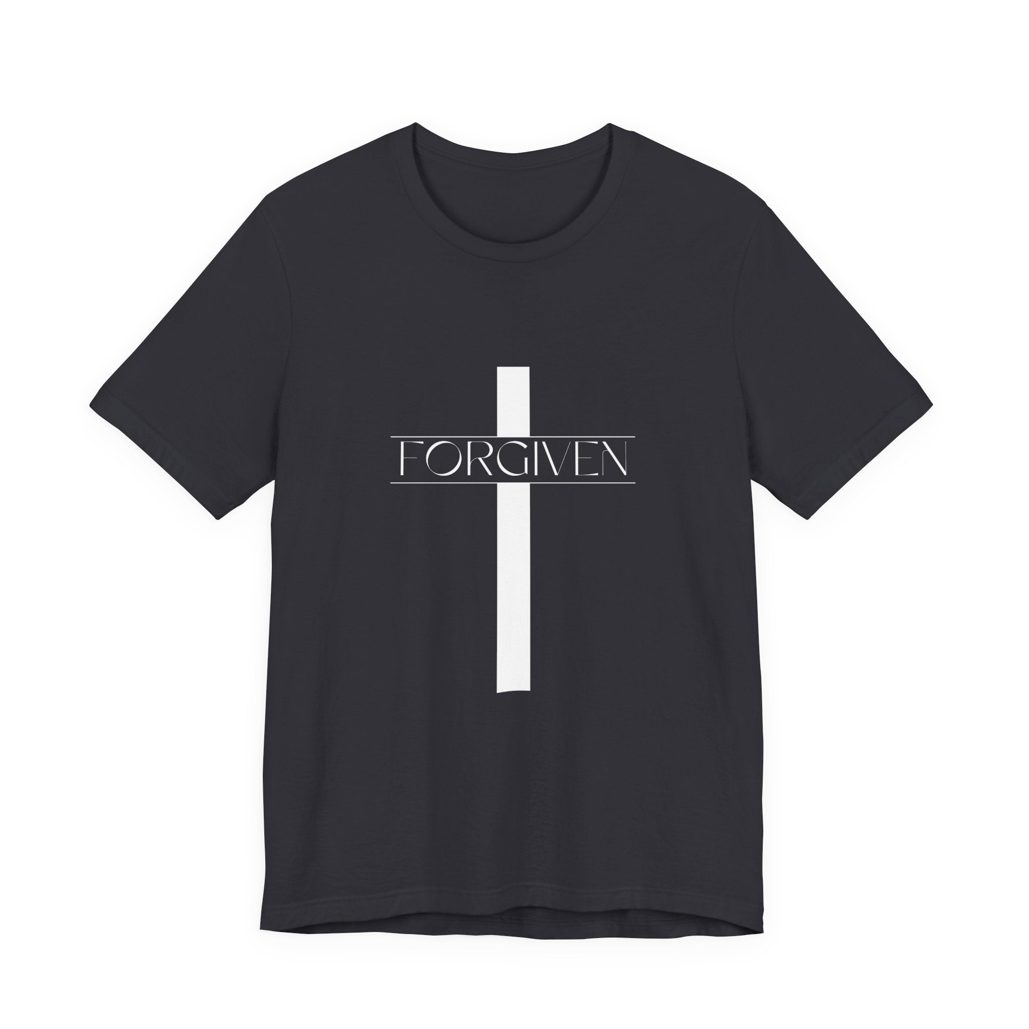 FORGIVEN T-Shirt, Unisex Tee Shirt, Religious Graphic Top, Christian Apparel, Faith-Based Gift Idea, Christian Tee, Gifts for her,