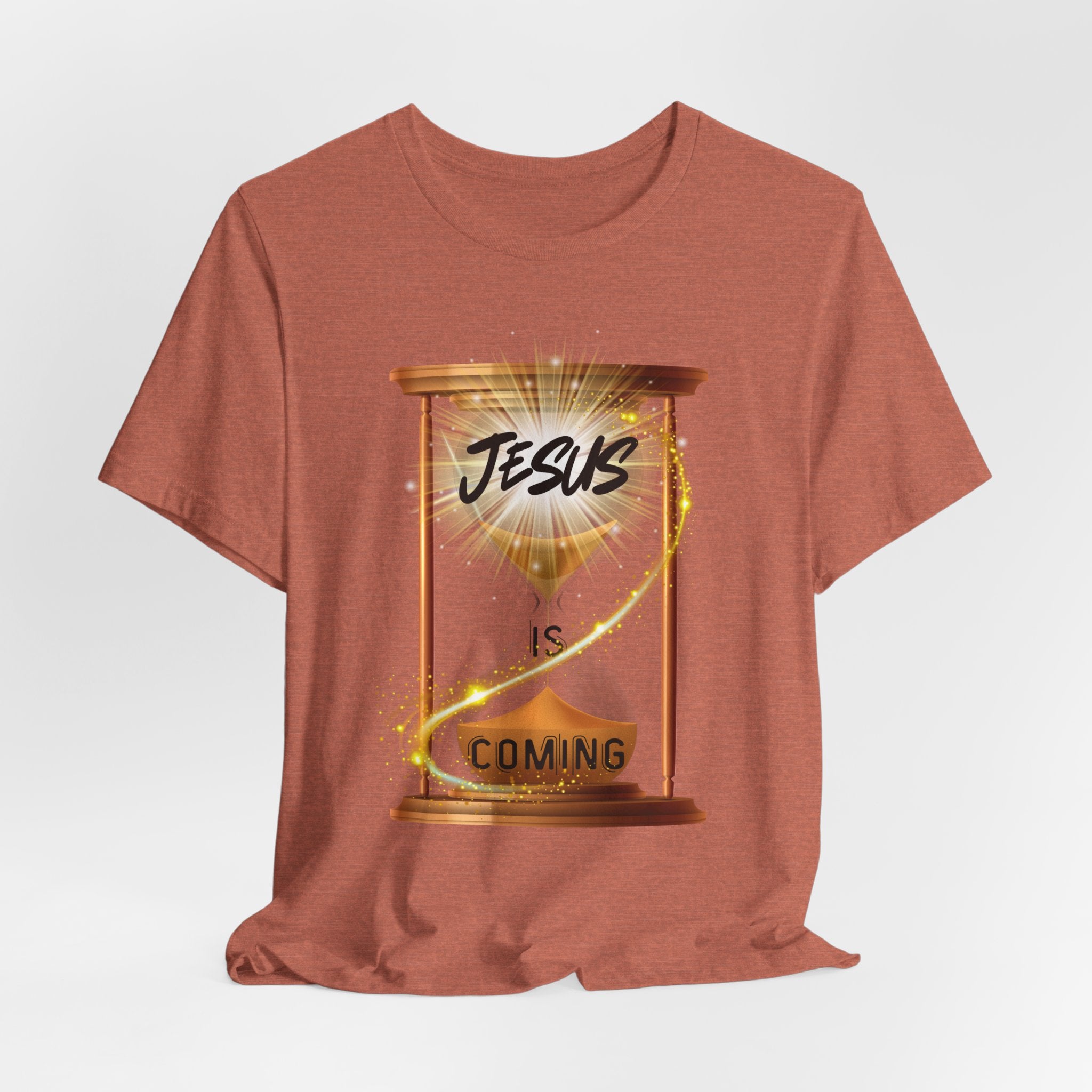 Jesus is Coming Unisex Tee, Faith T-Shirt, Christian Apparel, Religious Gift, Inspirational Shirt, Religious Tee, Seasonal Gifts,